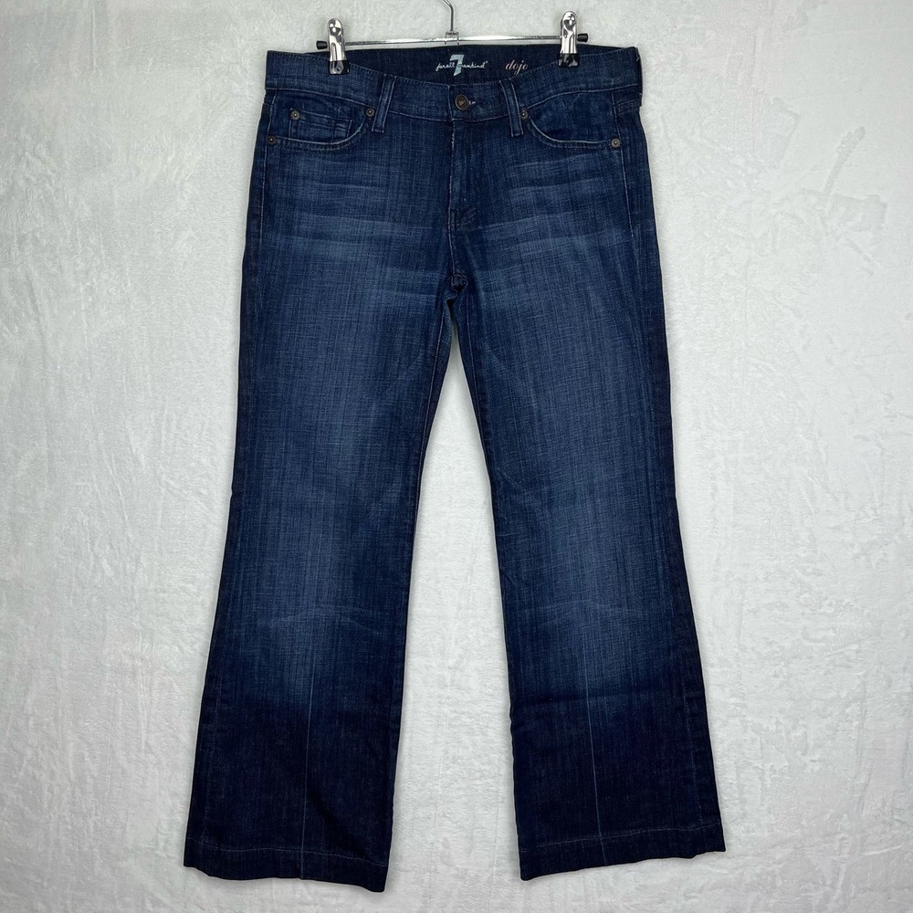 7 For All Mankind Dojo Flare Leg Blue Jeans Size 29x29